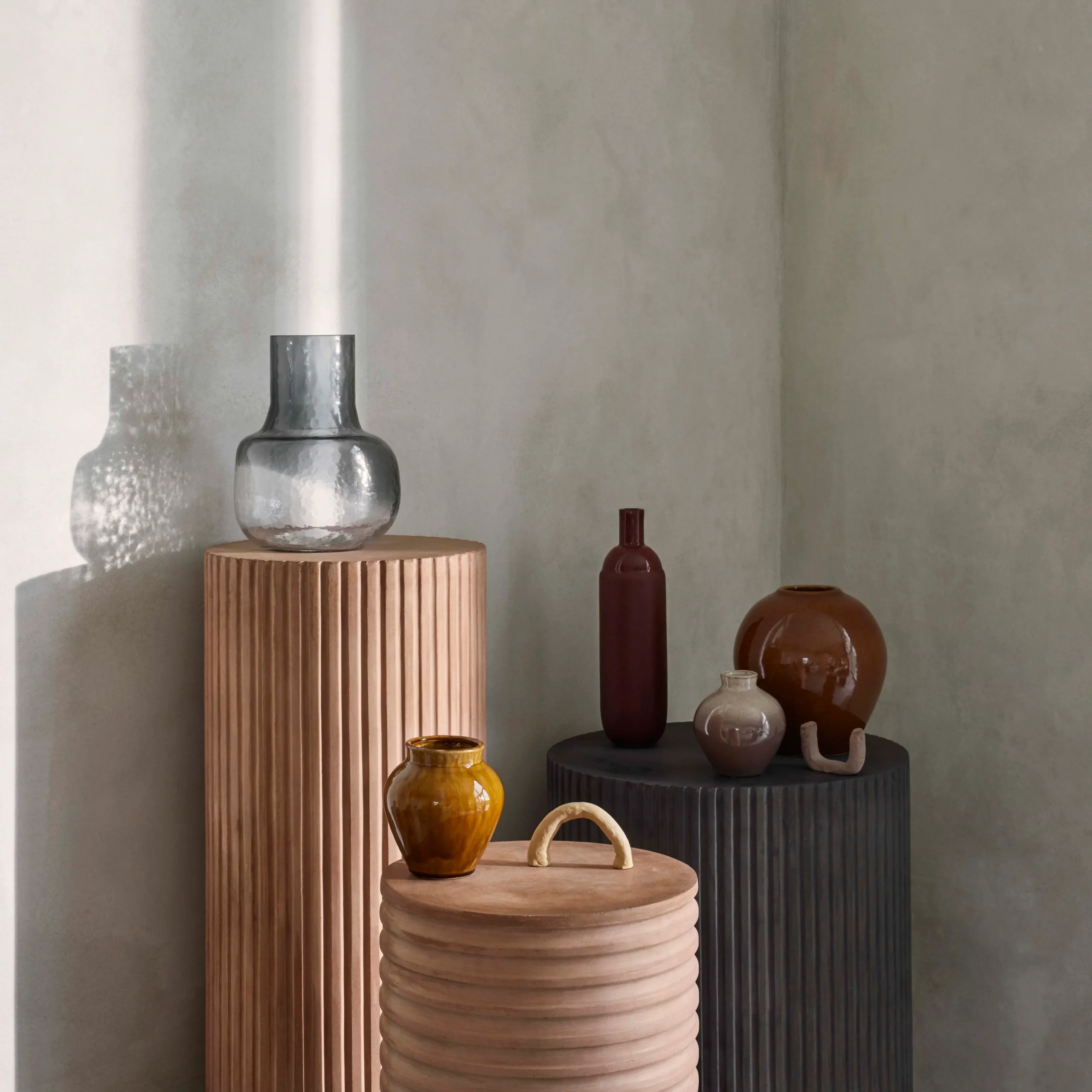 Broste Copenhagen Ingrid Keramikvase 14,5cm 3er Pack 2 Broste Copenhagen Ingrid Keramikvase 14,5cm 3er Pack – Bild 2