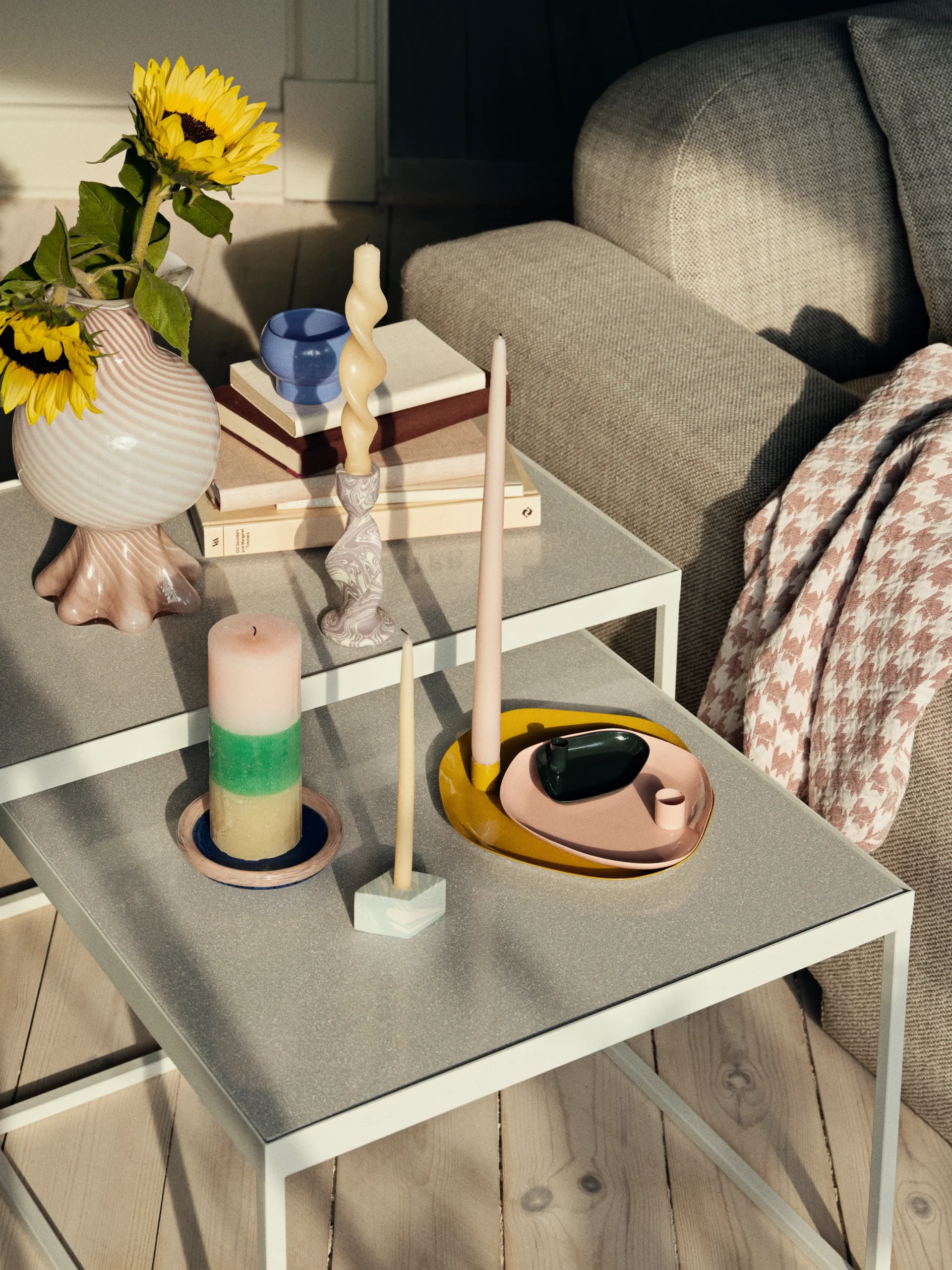 Broste Copenhagen Rainbow Blockkerze 17cm 2 Broste Copenhagen Rainbow Blockkerze 17cm – Bild 2